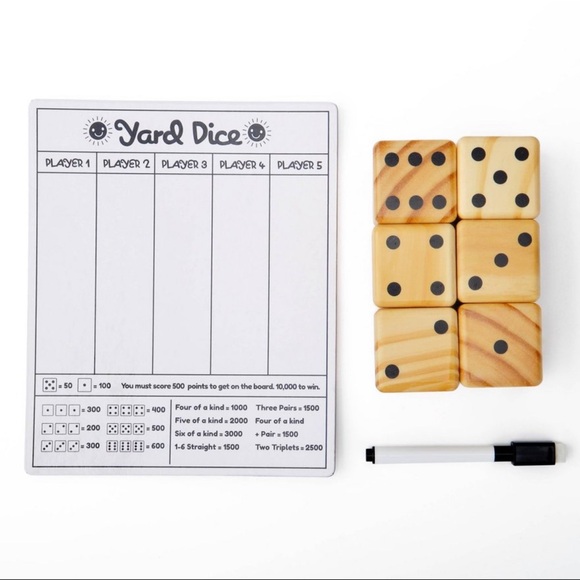 NWT Target Bullseye Playground Wood Games - Yard Dice - Picture 1 of 5
